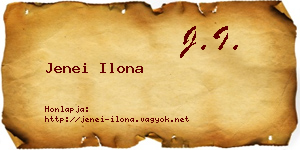Jenei Ilona névjegykártya